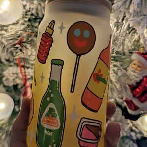 Mexican Treats glass cup